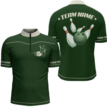 Custom Bowling Polo Shirts, Men'S Vintage Style Bowling Shirt Custom Bowling Shirts For Men Retro Bowling Polo Shirt