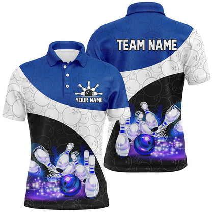 Custom Bowling Polo Shirts, Personalized Bowling Shirt Custom Bowling Team League Bowling Jersey Men Polo Shirt