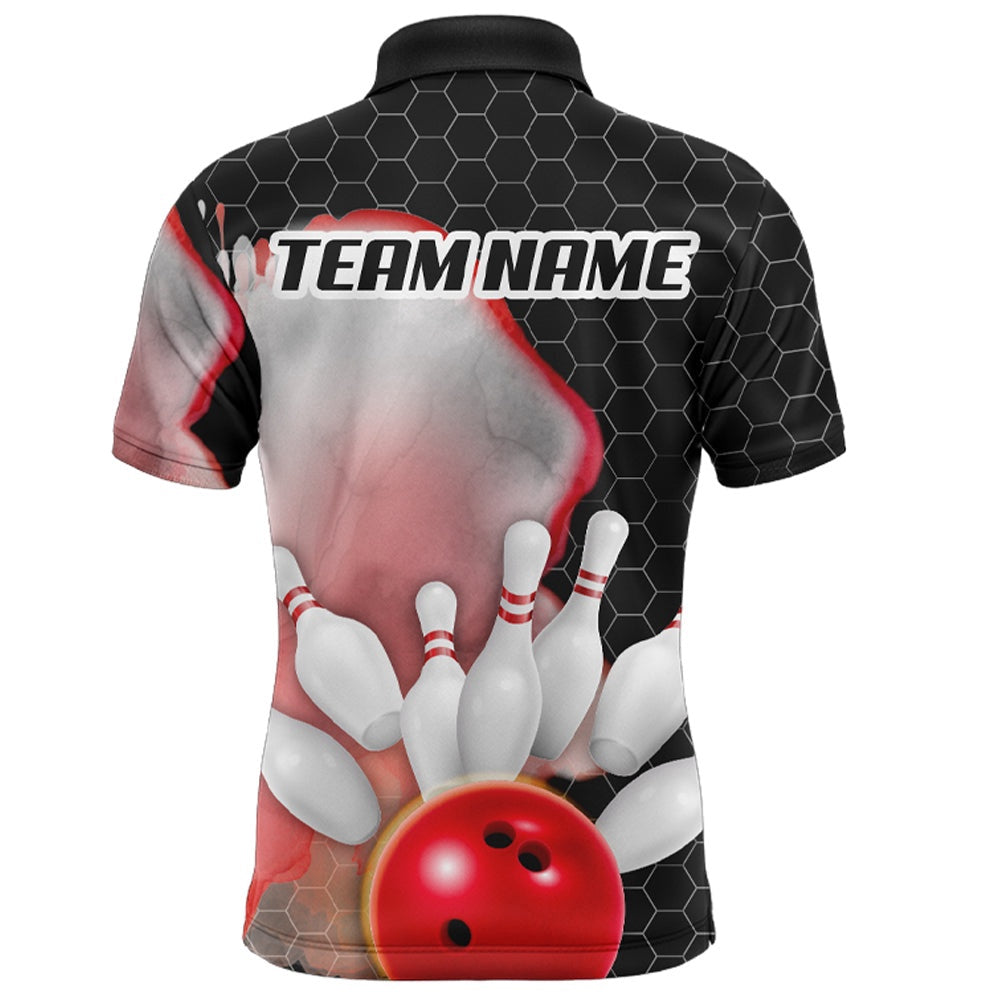 Custom Bowling Polo Shirts, Personalized Bowling Shirt For Men Bowling Jersey Polo Shirt Unisex
