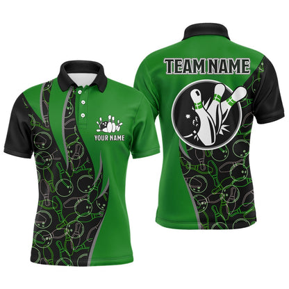 Custom Bowling Polo Shirts, Personalized Bowling Shirts For Men Bowling Team Jersey Custom Bowling Polo Shirt