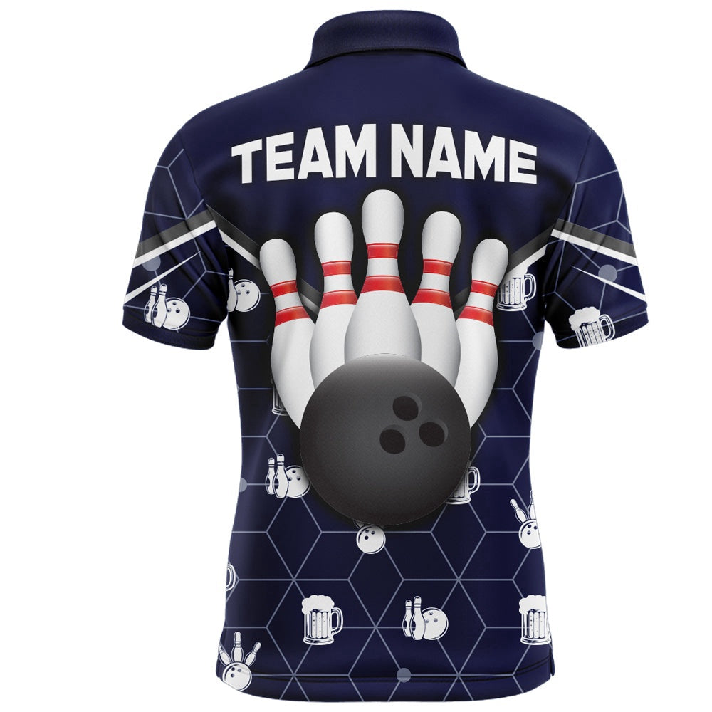 Custom Bowling Polo Shirts, Personalized Camo Polo Shirt Bowling Shirt For Men Custom Bowling Jersey Bowling Team League
