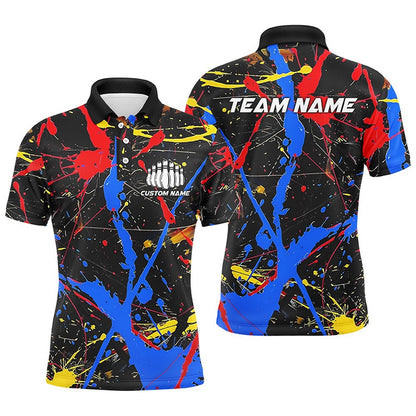 Custom Bowling Polo Shirts, Personalized Colorful Bowling Shirts For Men And Women, Custom Name Bowling Team Jerseys