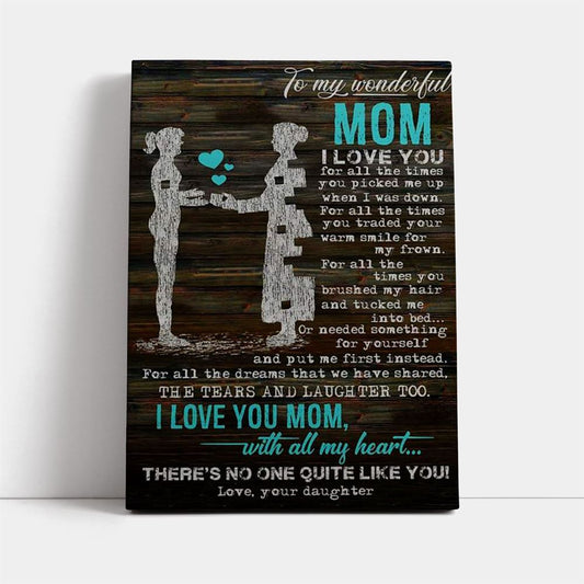 Custom Canvas Prints Mothers Day Gifts, Mother's Day Canvas Art, Gift For Mom, Birthday Gift, Mother's Day Wall Art
