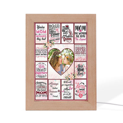 Custom I Love You Mom Frame Lamp, Mother's Day Night Light, Best Mom Ever, Gift For Mom