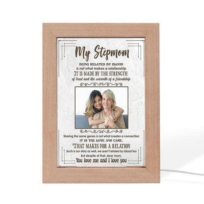 Custom My Stepmom Frame Lamp, Mother's Day Night Light, Best Mom Ever, Gift For Mom