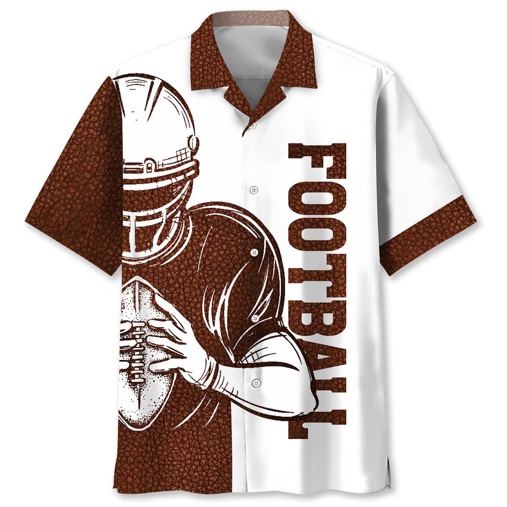 Custom Name American Football Hawaiian Shirt, Funny Hawaiian Shirt, Usa Hawaiian Shirt, Vintage Hawaiian Shirts