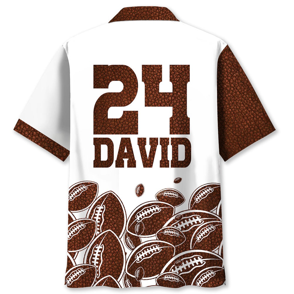 Custom Name American Football Hawaiian Shirt, Funny Hawaiian Shirt, Usa Hawaiian Shirt, Vintage Hawaiian Shirts