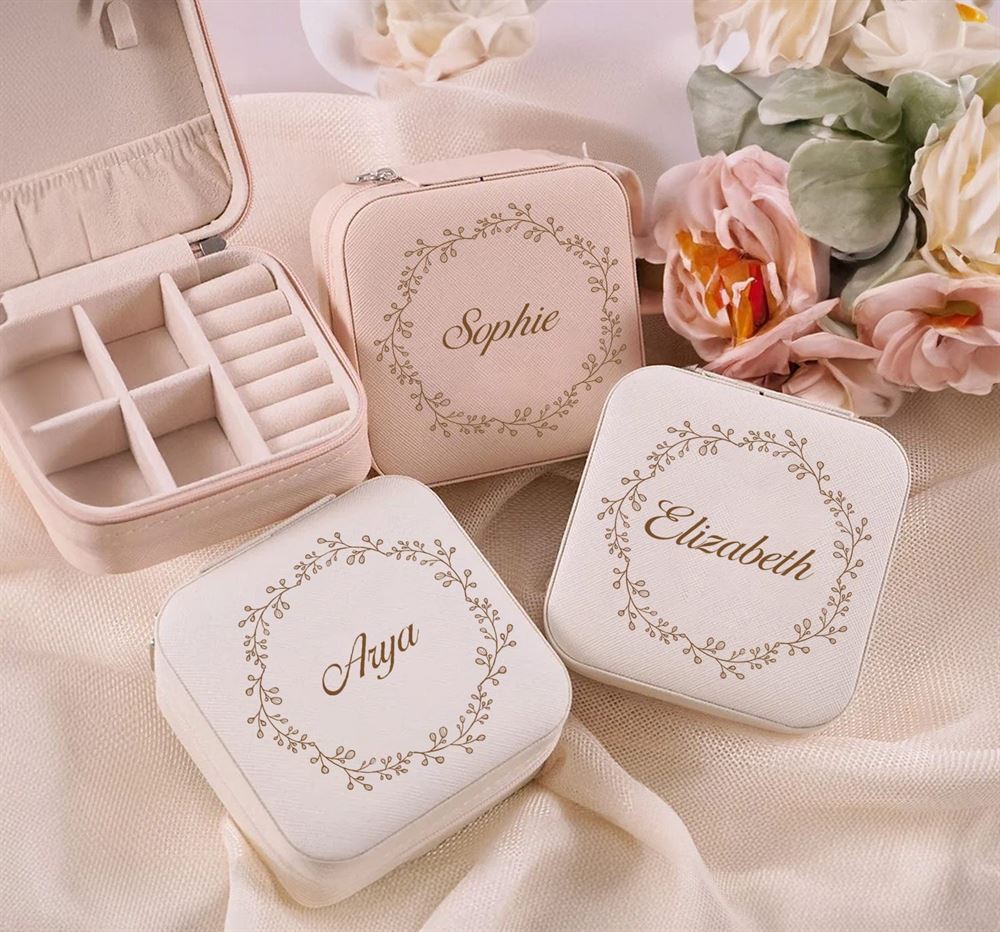 Custom Name Jewelry Box, Birthday Gift For Women, Mother's Day Jewelry Case