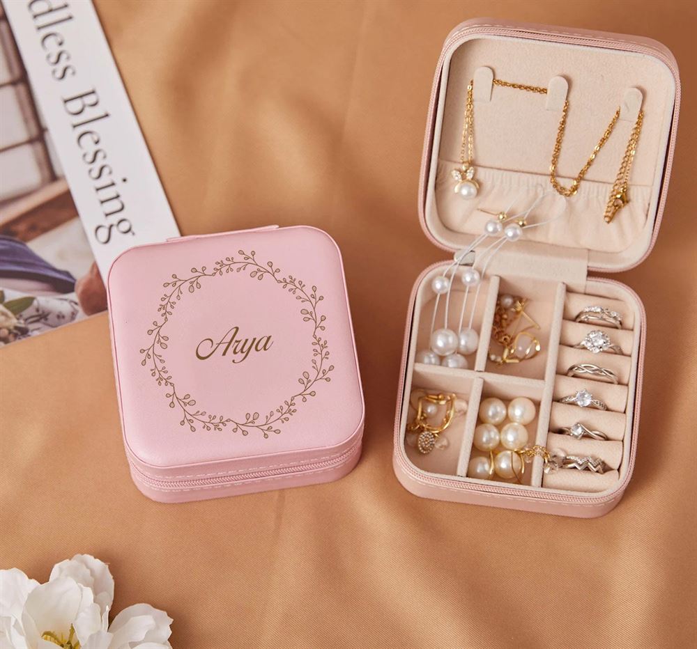 Custom Name Jewelry Box, Birthday Gift For Women, Mother's Day Jewelry Case