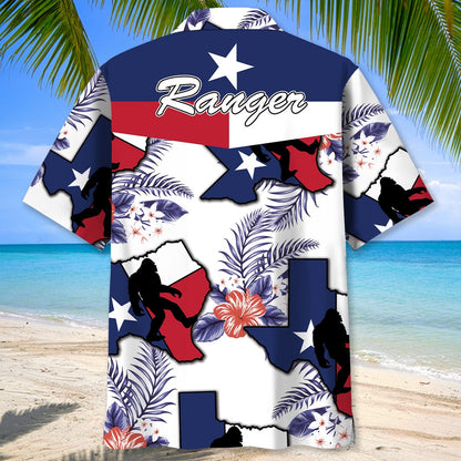 Custom Name Texas Bigfoot Hawaiian Shirt, Funny Hawaiian Shirt, Cool Hawaiian Shirts, Best Hawaiian Shirts