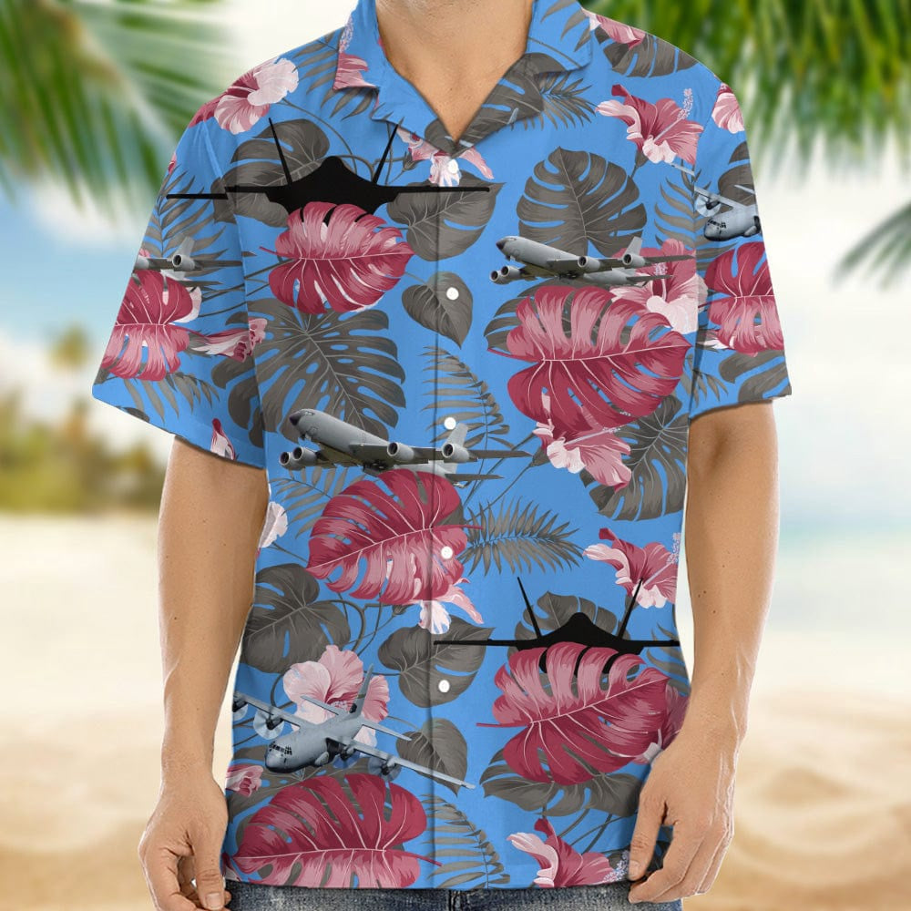 Custom Photo Air Force Hawaiian Shirt, Custom Hawaiian Shirts With Face
