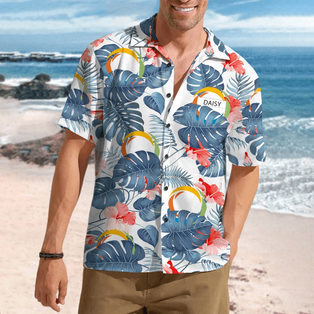 Custom Photo And Name Hawaiian Shirt, Custom Hawaiian Shirts With Face