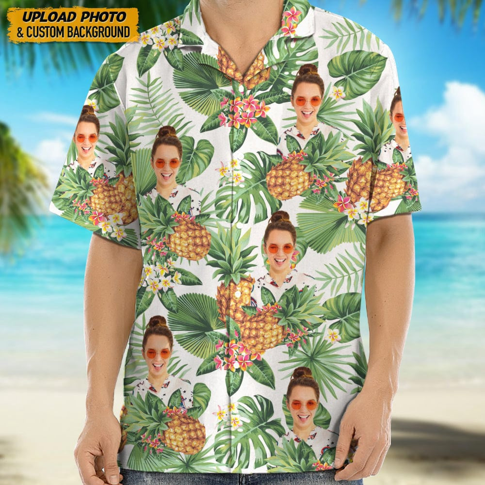 Custom Photo Human Portrait Hawaiian Shirt, Custom Hawaiian Shirts With Face