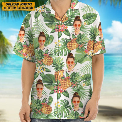 Custom Photo Human Portrait Hawaiian Shirt, Custom Hawaiian Shirts With Face