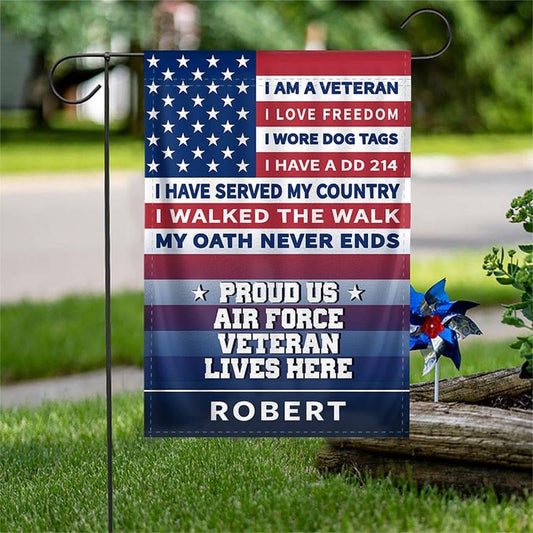 Custom US Air Force Flag, I Love Freedom Air Force Flag, Military Air Force Flag, Veteran Day Gift