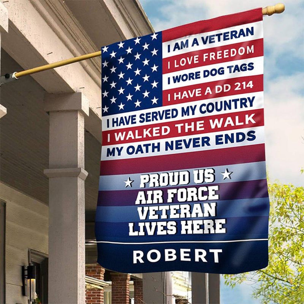 Custom US Air Force Flag, I Love Freedom Air Force Flag, Military Air Force Flag, Veteran Day Gift