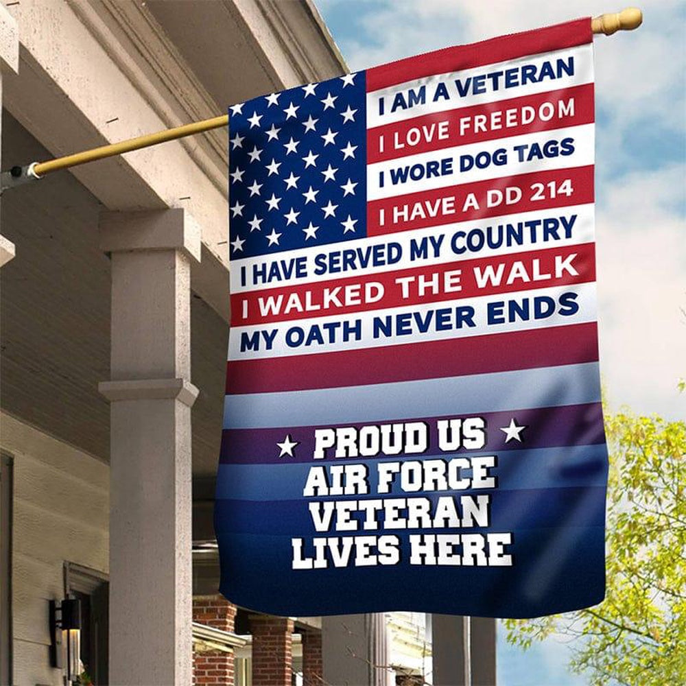 Custom US Air Force Flag, I Love Freedom Air Force Flag, Military Air Force Flag, Veteran Day Gift