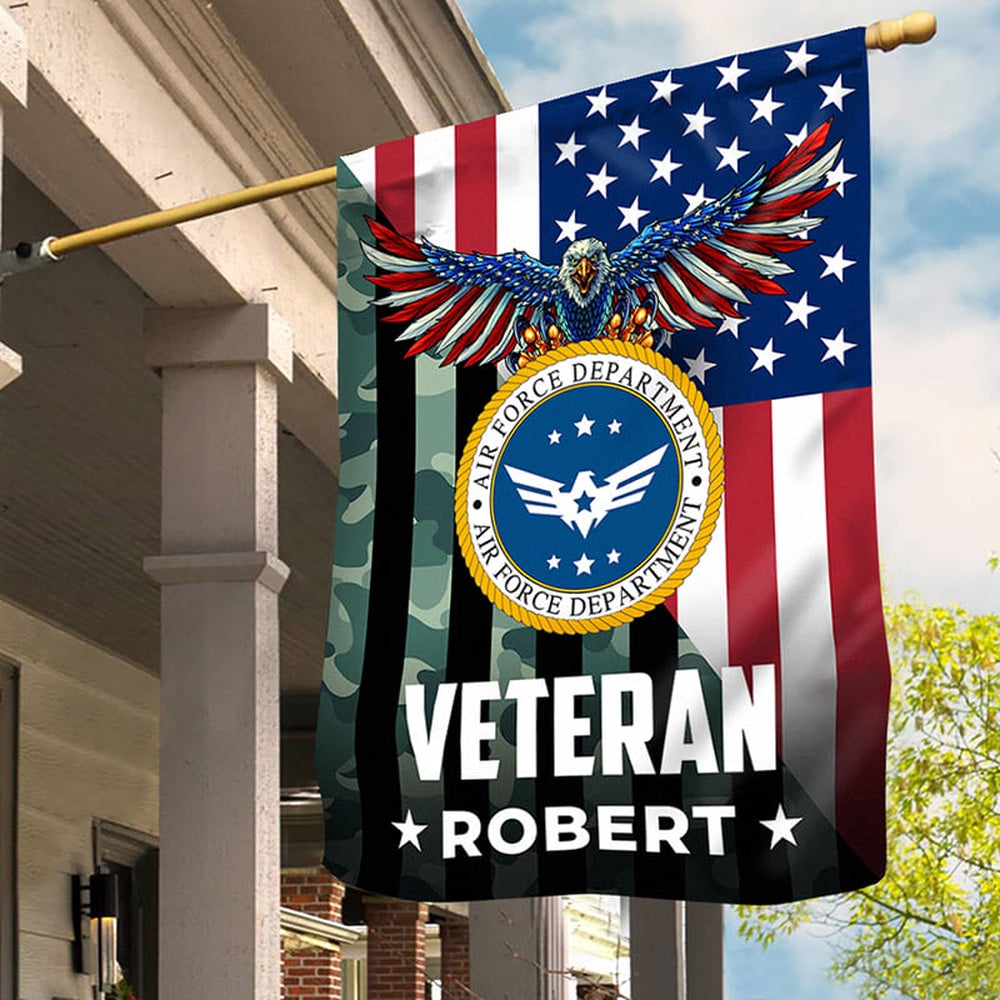 Custom US Air Force Flag, I Served For Freedom Air Force Flag, Military Air Force Flag, Veteran Day Gift