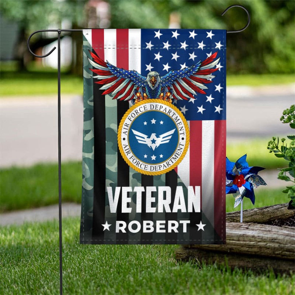 Custom US Air Force Flag, I Served For Freedom Air Force Flag, Military Air Force Flag, Veteran Day Gift
