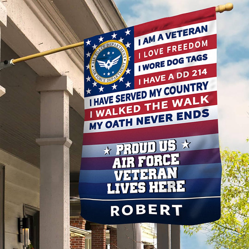 Custom US Air Force Flag, Pride Air Force Flag, Military Air Force Flag, Veteran Day Gift