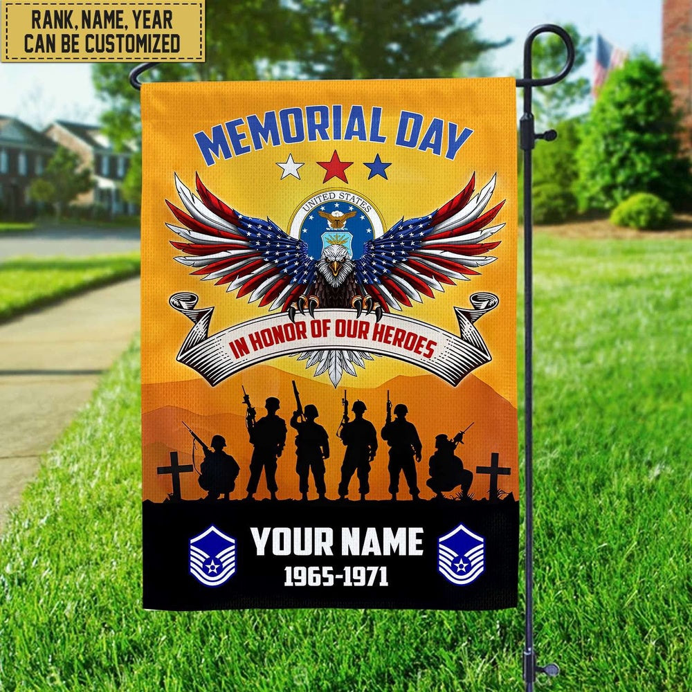 Custom US Air Force Flag, Usaf American Flag, Veterans Day Gift, Military Air Force Flag