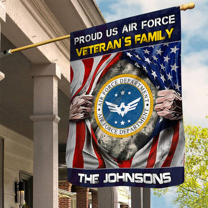 Custom US Air Force Flag, Veteran'S Family Air Force Flag, Military Air Force Flag, Veteran Day Gift