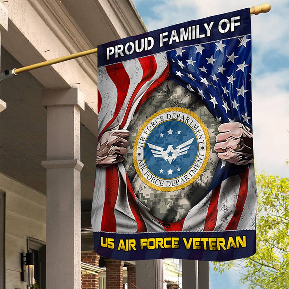 Custom US Air Force Flag, Veteran'S Family Air Force Flag, Military Air Force Flag, Veteran Day Gift