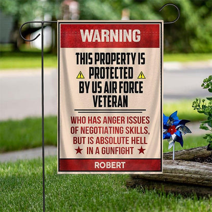 Custom US Air Force Flag, Warning Air Force Flag, Military Air Force Flag, Veteran Day Gift