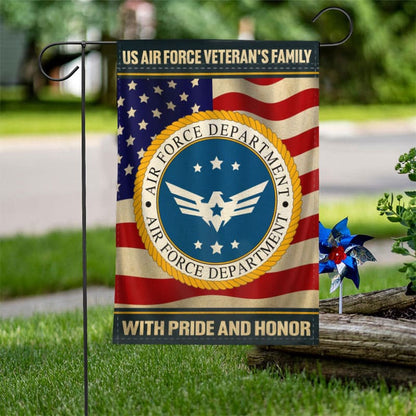 Custom US Air Force Flag, With Pride And Honor Air Force Flag, Military Air Force Flag, Veteran Day Gift