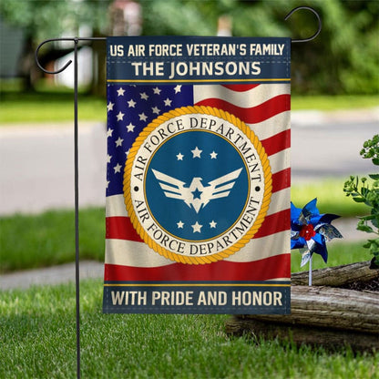 Custom US Air Force Flag, With Pride And Honor Air Force Flag, Military Air Force Flag, Veteran Day Gift