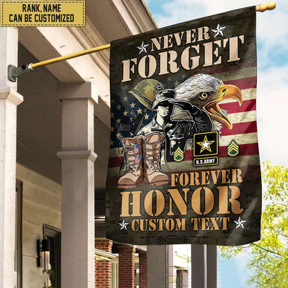 Custom US Army Flag, American Flag, Veterans Day Gift, American Flag Gift For Him Military, US Army Veteran Flag, Army Retired Flag