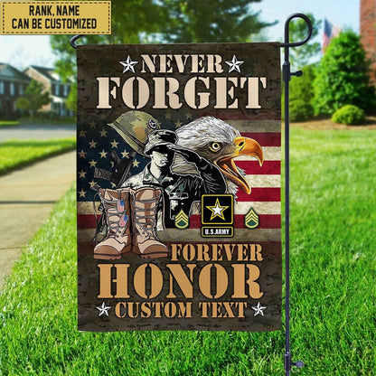 Custom US Army Flag, American Flag, Veterans Day Gift, American Flag Gift For Him Military, US Army Veteran Flag, Army Retired Flag