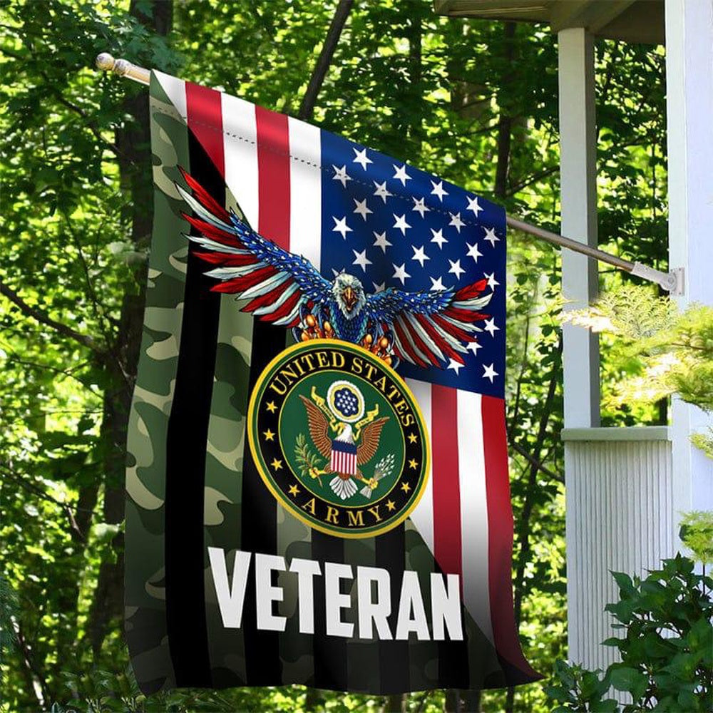 Custom US Army Flag, I Served For Freedom Army Flag, US Army Veteran Flag, Army Retired Flag