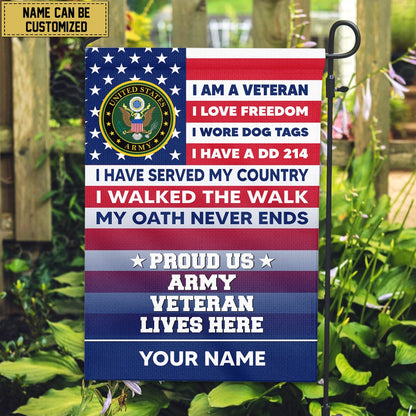 Custom US Army Flag, Us Army American Flag, Gift For Us Military Veteran, US Army Veteran Flag, Army Retired Flag