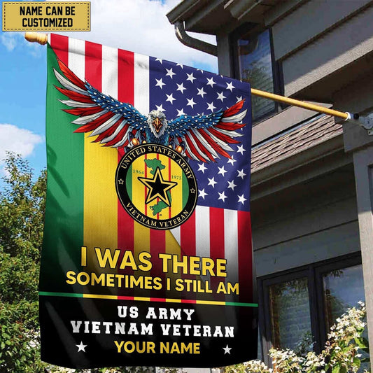 Custom US Army Flag, Us Army Vietnam Veteran American Flag, Gift For Him Military, US Army Veteran Flag, Army Retired Flag