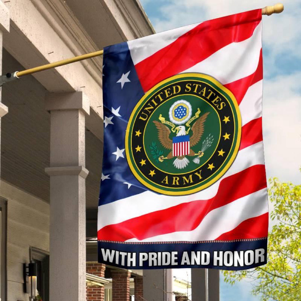 Custom US Army Flag, Usa Veteran Army Flag, US Army Veteran Flag, Army Retired Flag