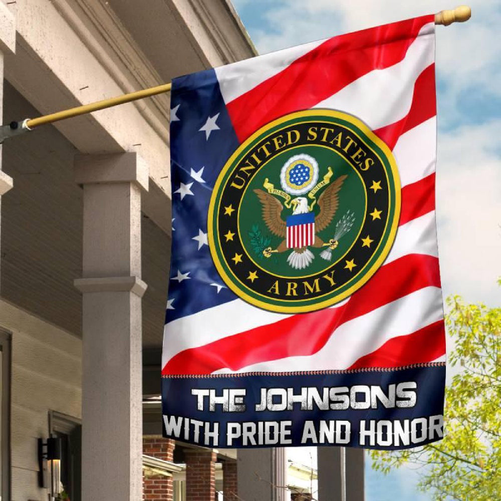 Custom US Army Flag, Usa Veteran Army Flag, US Army Veteran Flag, Army Retired Flag