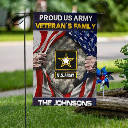 Custom US Army Flag, Veteran'S Family Army Flag, US Army Veteran Flag, Army Retired Flag