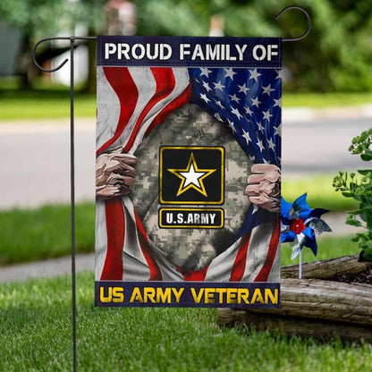 Custom US Army Flag, Veteran'S Family Army Flag, US Army Veteran Flag, Army Retired Flag