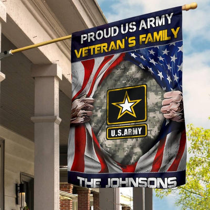 Custom US Army Flag, Veteran'S Family Army Flag, US Army Veteran Flag, Army Retired Flag