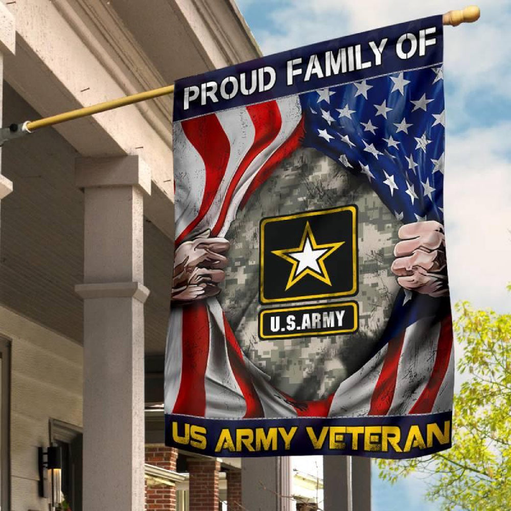 Custom US Army Flag, Veteran'S Family Army Flag, US Army Veteran Flag, Army Retired Flag