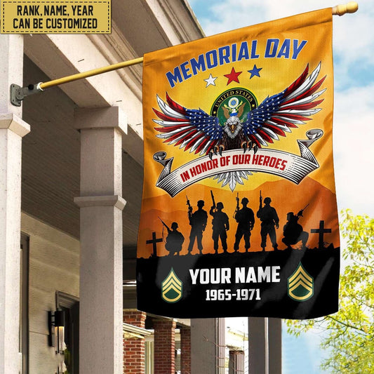 Custom US Army Flag, Year American Flag, Veterans Day Gift, American Flag Gift For Him Military, US Army Veteran Flag, Army Retired Flag