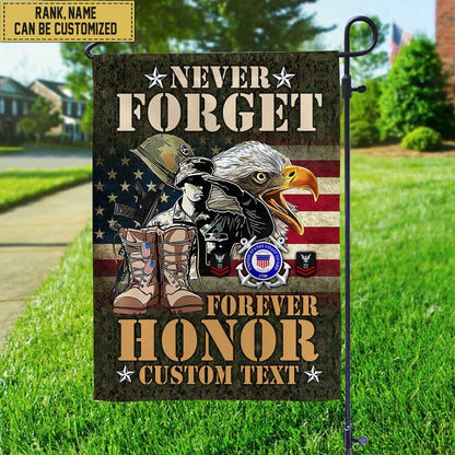 Custom US Coast Guard Flag, Uscg - Coast Guard Veteran, American Flag, Veterans Day Gift, Coastal American Flag