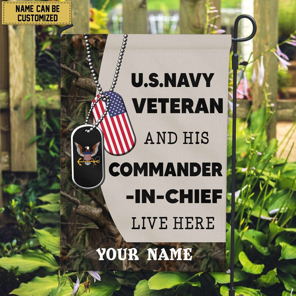 Custom US Navy Flag, Us Navy American Flag, Gift For Navy Veteran , Us Veteran Garden Flag, US Navy Garden Flag, US Veteran Flag