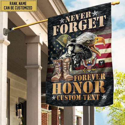 Custom US Navy Flag, Us Navy American Flag, Veterans Day Gift, US Navy Garden Flag, US Veteran Flag