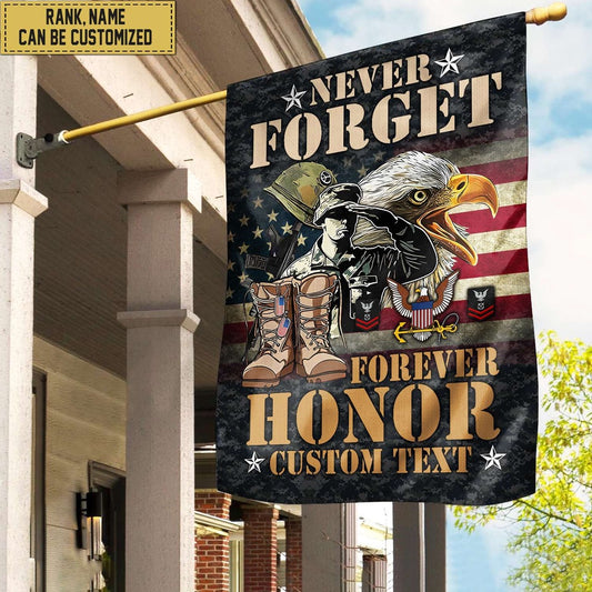 Custom US Navy Flag, Us Navy American Flag, Veterans Day Gift, US Navy Garden Flag, US Veteran Flag