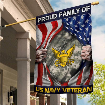 Custom US Navy Flag, Veteran'S Family Navy Flag, US Navy Garden Flag, US Veteran Flag