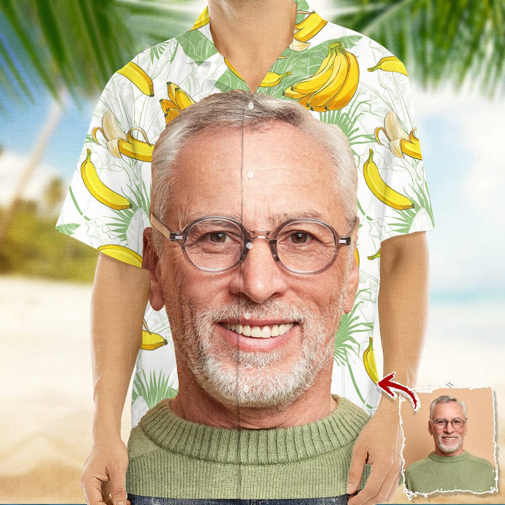 Custom face photo Hawaiian Shirt, Custom Hawaiian Shirts With Face