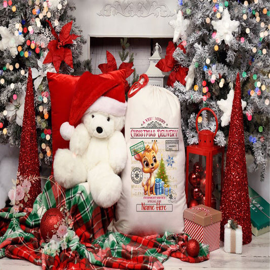 Cute Deer Christmas Sack, Gift For Chidren, Christmas Bag Gift, Christmas Gift 2023