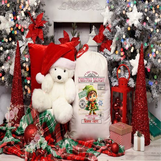 Cute Elf Christmas Sack, Gift For Chidren, Christmas Bag Gift, Christmas Gift 2023